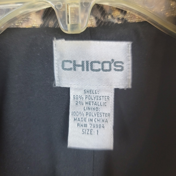 Chico's Lightweight Leopard Print Coat size 1 - Picture 3 of 9